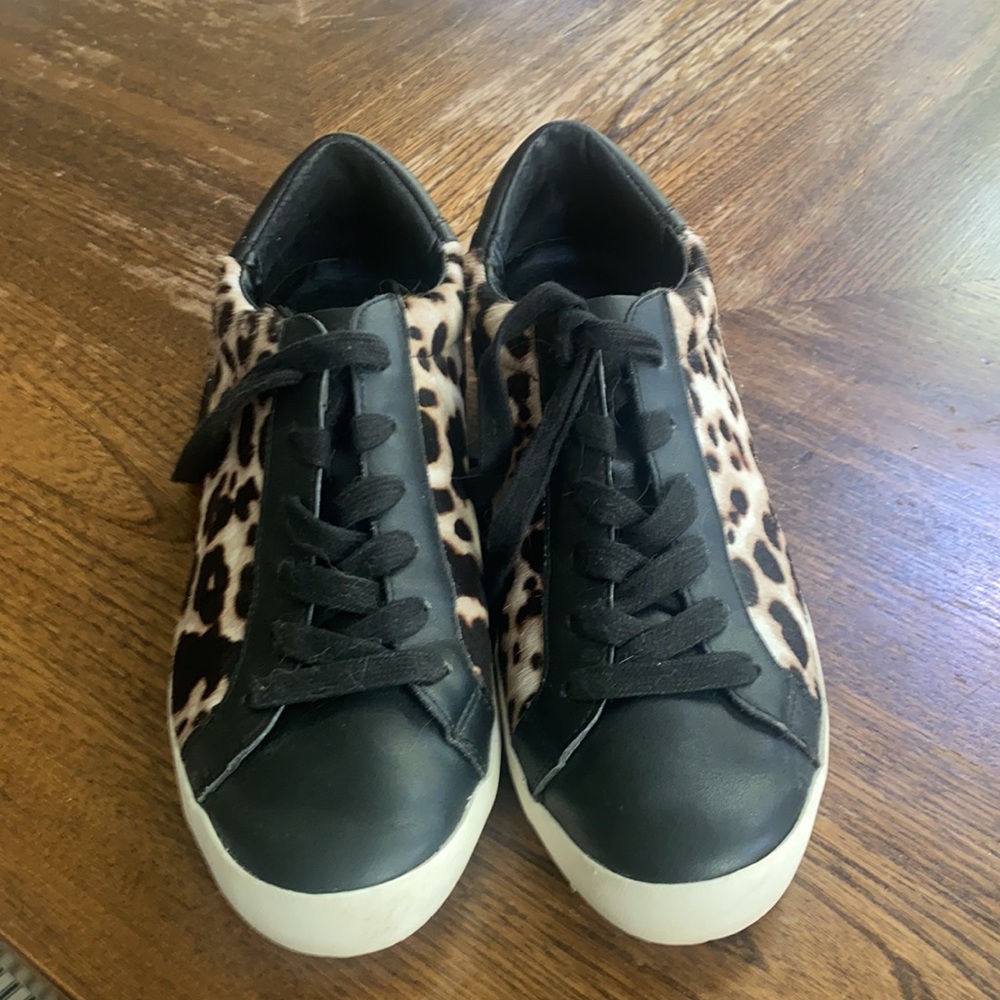 Gently used Banana Republic animal print tennis shoes - Picture 3 of 7